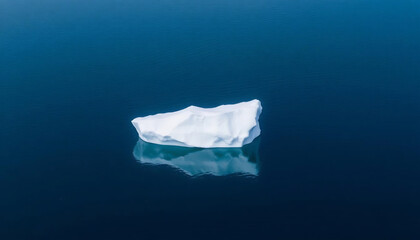 Obraz premium Iceberg Floating in a Serene Arctic Ocean