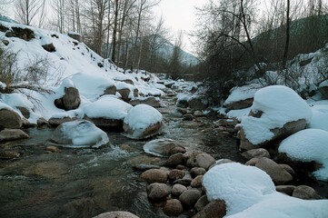 river in winter
