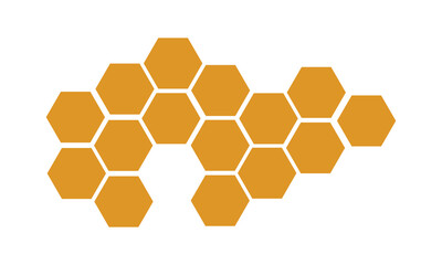 Honeycomb bee icon on white background. honeycomb icon for your web site design, logo, app, UI. flat style. honey&nbsp;comb&nbsp;sign.  Vector Illustration .