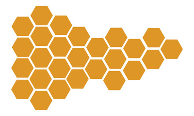 Honeycomb bee icon on white background. honeycomb icon for your web site design, logo, app, UI. flat style. honey&nbsp;comb&nbsp;sign.  Vector Illustration .