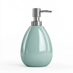 Obraz premium a soap dispenser with a pump isolated on white background