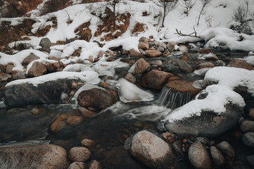 river in winter