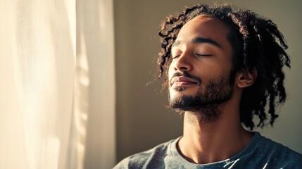 Serene individual in yoga pose, embodying inner peace and mindfulness.