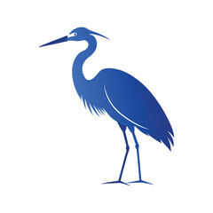 Egret Silhouette Vector – Ideal for Branding & Nature Art.