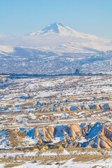 Erciyes mountain in Cappadocia, Turkey