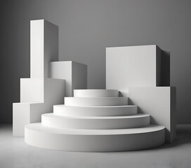 stairs to success 3d render