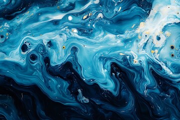 Obraz premium Marble abstract acrylic background. Marbling artwork texture. Agate ripple pattern. Gold powder.