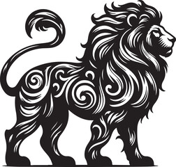 a lion vector silhouette