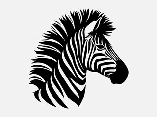 Zebra Silhouette Vector Illustration