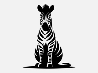 Zebra Silhouette Vector Illustration
