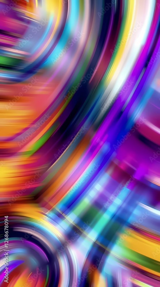 Poster colorful abstract swirls create a dynamic visual experience in vibrant hues. generative ai