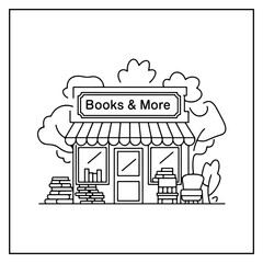 Obraz premium Little Store Bold & Easy Coloring Book For Kids and Adults