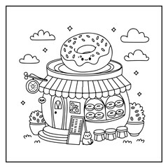 Little Store Bold & Easy Coloring Book For Kids and Adults