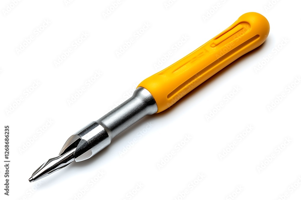 Aufkleber screwdriver isolated on white background with clipping path and full depth of field