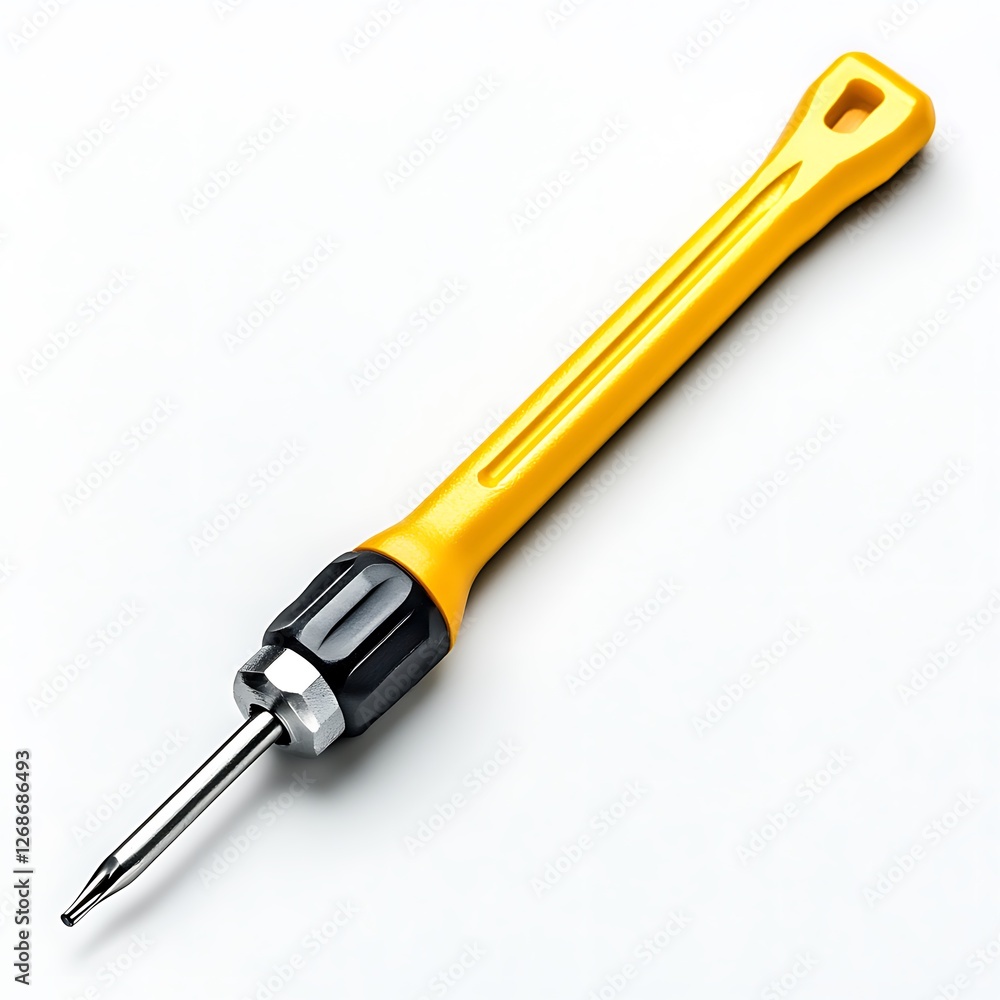 Poster screwdriver isolated on white background with clipping path and full depth of field