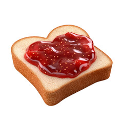 slice of toast with strawberr