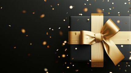 Elegant Gift Box with Golden Ribbon