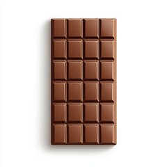 Chocolate bar clipart, dessert element, flat design, ideal for digital projects, menus, or sweet-themed graphics, vibrant colors, appealing style