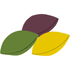 추석에 먹는 알록달록한 송편