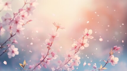 Fototapeta premium pink spring flowers