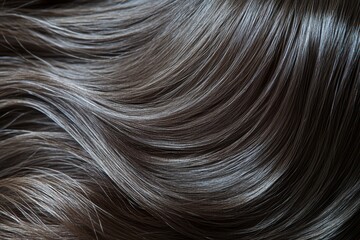 Naklejka premium long brown hair