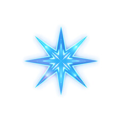 Star holographic 3D icon. neon symbol vector illustration isolated on white background. Generative AI