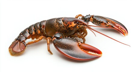 crayfish isolated on white
