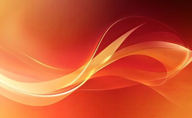 Fototapeta premium Red background, abstract gradient with light and shadow effect, blurred background, vector illustration style, soft lines and curves, connecting the blend of organic minimalism and technology