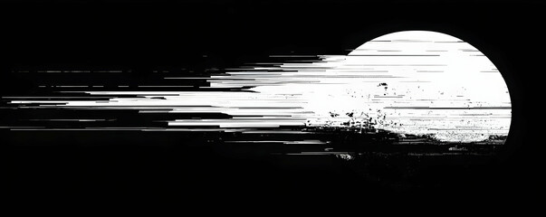 Abstract Glitch Art Background