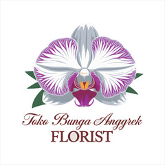 Professional Orchid Logo Design Downloadable for Commercial and Personal Use