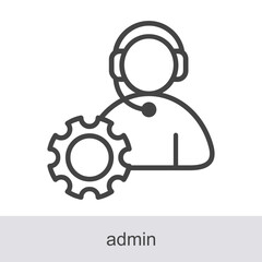 Admin Icon Element For Design Graphic
