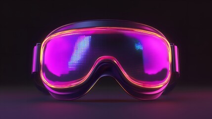 3D Virtual Reality Glasses – Metaverse Technology Isolated

