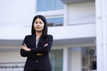 Future remote work combines technology smart phone digital business woman enable e-learning...