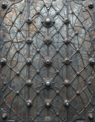 Metal background. Pattern for wallpapers, covers, wall decorations. Oil paint