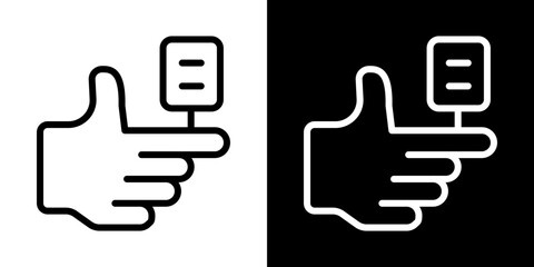 Blood sugar test icons vectors set in stroke line style.