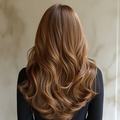 Naklejka premium woman with long hair