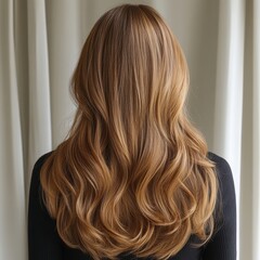 Naklejka premium woman with long hair