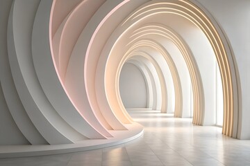 Naklejka premium Soft Organic Abstract Background with Natural Gradients – Calming, Modern, and Versatile Design for Graphic Projects, Presentations, and Websites