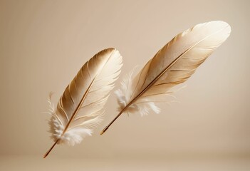 Abstract Feather Symphony: Colorful 3D Fluff in Motion - High-Quality Stock Art for Interior Decor, Graphic Design, and Creative Visuals Projects.