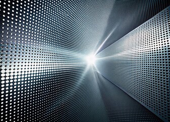 Abstract Grey White Halftone Dot Business Background, Modern Corporate Design, Geometric Pattern, Stylish Texture