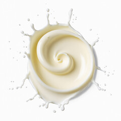 Milk, ice cream, cheese, desserts, food, coconut juice, beverages, splashes, dances, abstract, cool, art, patterns, advertisements