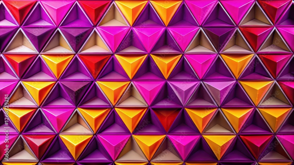 Poster Abstract Triangle Pattern Background
