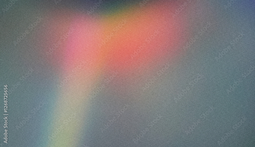 Poster light waves interference effect, color diffraction grating abstract background. iridescent blurred h