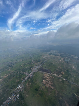 Flying over Cambodia