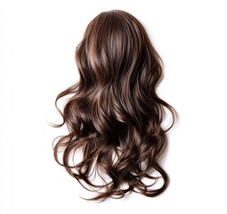 Naklejka premium long hair isolated on white