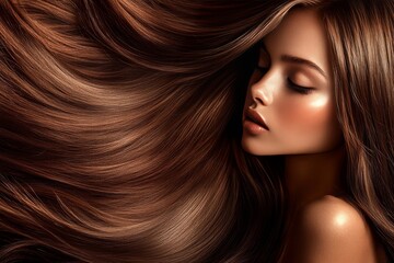 Obraz premium long hair style