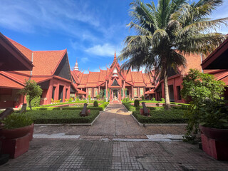 Garden of the  National museum in phnom penh