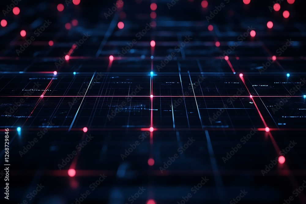 Aufkleber abstract digital technology background. network connection concept.