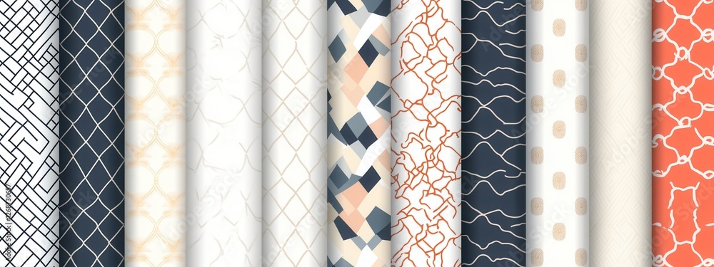 Poster elegant collection of textured patterns in neutral and earthy tones for modern design projects