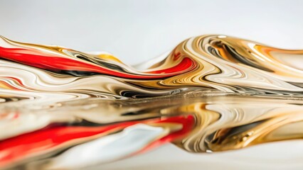 Abstract Fluid Art, Swirling Colors, Background Texture